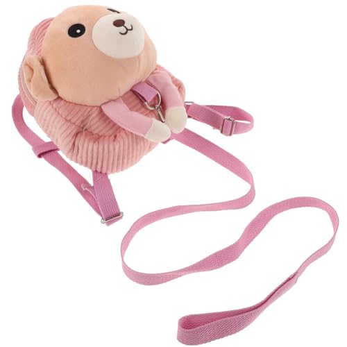 CALLARON Plüschrucksack Mit Leine Für Kleinkinder -Design Kleiner Rucksack Für Mädchen Ergonomisches Design Sicherer Verschluss Weiches Material von CALLARON