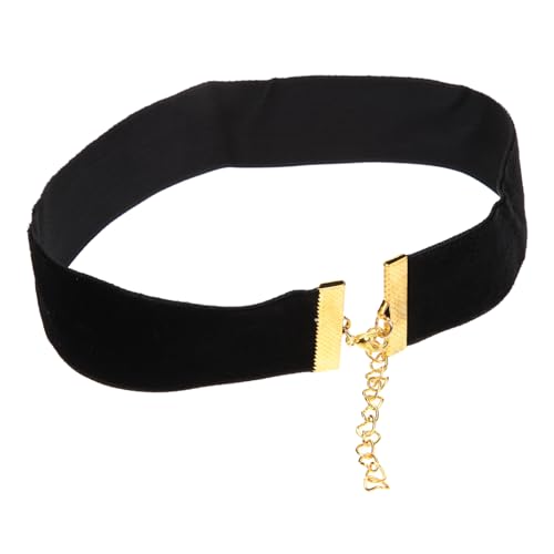 CALLARON Choker Halskette Schwarz Samt Verstellbar Breite Beflockungskette Gothic Hexenaccessoire Damen Halloween Cosplay Karneval Schmuck für Frauen Schleife Hochzeit von CALLARON