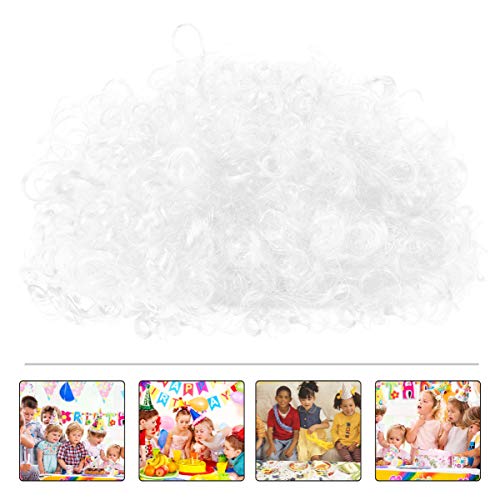 CALLARON Clown Perücke Buntem Flauschigem Kunsthaar für Cosplay Partys und Auftritte für Erwachsene Lustiges Clown Kostüm Zubehör für Halloween und Karneval von CALLARON