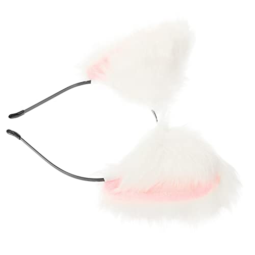 CALLARON Stirnband Mit Plüsch-ohr-haarschmuck Schickes Kopfbedeckungs-accessoire Für Mädchen Und Frauen Geeignet Für Party Karneval Weihnachten Und Alltag von CALLARON