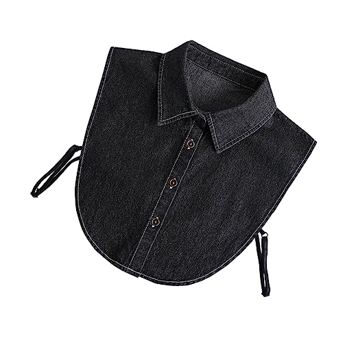 CALLARON Detachable Denim Fake Collar Für Damen Abnehmbarer Kragen Für Hemden Blusen Shirts Und Pullover Eleganter Accessoire Für Partys Und Besondere Anlässe Atmungsaktiv Und Bequem von CALLARON