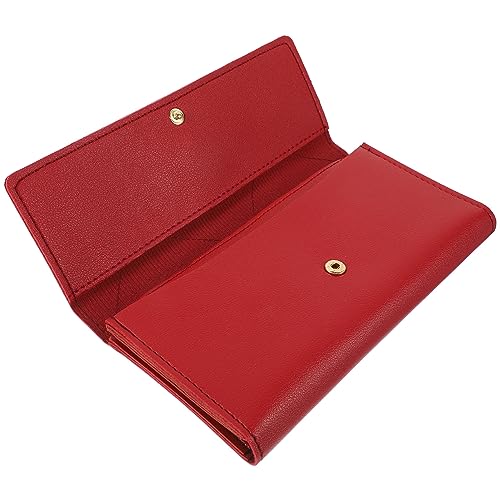 CALLARON Damen Geldbörse Aus Pu-Leder Große Und Tragbare Geldtasche Mit Vielen Fächern RFID-sicher Für Kreditkarten Münzen Und Geldscheine Schlichtes Design von CALLARON