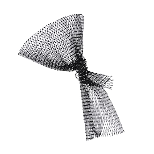 CALLARON Damen Haarschmuck mit Netzdesign Elegantes Haartuch für Partys Hochzeiten und Alltag Elastisches Kopftuch Schwarz Einheitsgröße von CALLARON