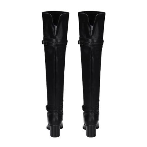 CALLARON Damen Overknee Stiefel mit Hohem Absatz Winterfeste Kniehohe Langschaftstiefel mit Rutschfester Gummisohle Atmungsaktivem Innenfutter Modische Schwarze Damenschuhe für Kalte CALLARON Damen Overknee Stiefel mit Hohem Absatz Winterfeste Kniehohe Langschaftstiefel mit Rutschfester Gummisohle Atmungsaktivem Innenfutter Modische Schwarze Damenschuhe für Kalte von CALLARON