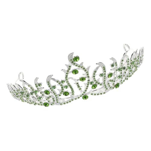 CALLARON Damen Tiara Krone aus Robustem Metall mit Funkelnden Strasssteinen Vielseitig für Braut Geburtstag Party und Festliche Anlässe Silberfarbene Prinzessinnen haarschmuck dekoration von CALLARON