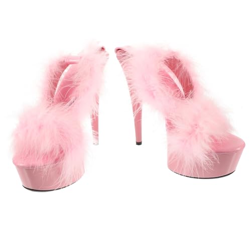 CALLARON Damen Wasserdichte Super High Heel Sandalen Modische Plateau sandaletten mit Pfennigabsatz Rutschfest Bequem für Alltag und Party Zufällige Farbe Zufällige Farbe von CALLARON