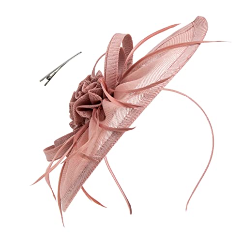 CALLARON Decorative Hairband Für Tragbares Haarschmuck-accessoire Für Partys Hochzeiten Und Besondere Anlässe Netz Und Schleifen-designs Nude von CALLARON