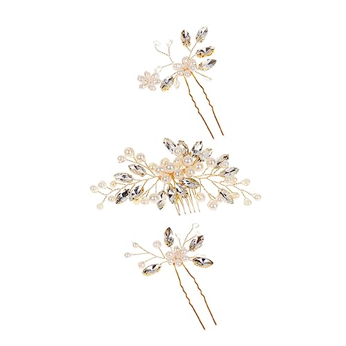 CALLARON Dekorative Haarkämme Mit Perlen Brautschmuck Für Hochzeiten Partyhaarnadeln Perlenkopfschmuck Geeignet Für Besondere Anlässe von CALLARON