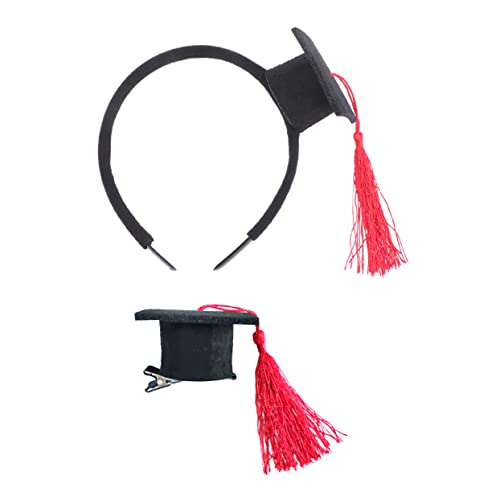 CALLARON 1satz Doktorhut Haarband Mit Quasten Abschlussfeier Kopfbedeckung Für Fotografie Teiliges Haarband Haarklammer Für Graduierung Und Feiern von CALLARON