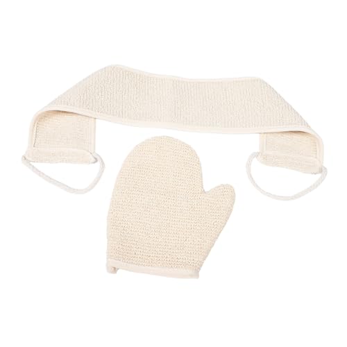CALLARON Duschhandschuhe Aus Natürlichem Sisal Doppelseitig Für Peeling Und Rückenwaschhandschuhe Körperpeeling Herren Und Damen Wiederverwendbar von CALLARON