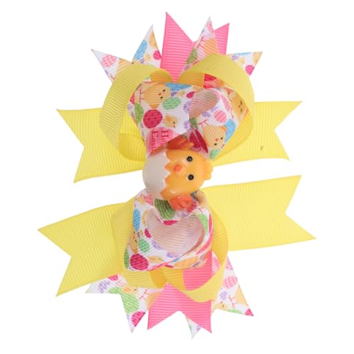 CALLARON Haarspange Für Mädchen Ostern Küken Haarschmuck Haarnadeln Geburtstag Cosplay Junge Mädchen Zubehör Frisur Festlich Gelbton Sicherer Materialien Stabil Schmuck von CALLARON