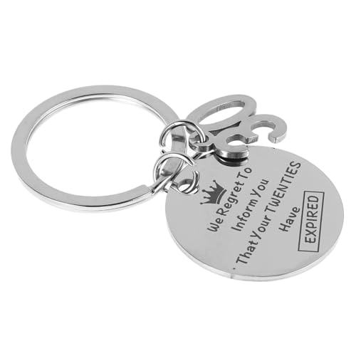 CALLARON Personalisierter Schlüsselanhänger Für Paare Zum 30 Geburtstag Schlüsselanhänger Aus Edelstahl Für Frauen Und Männer von CALLARON