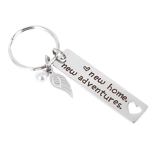 CALLARON Alphabet-schlüsselanhänger – Einweihungsgeschenk Taschenanhänger Schlüsselring- Edelstahl Schlüsselhalter von CALLARON