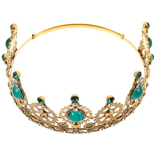 CALLARON Edgy Herrenkrone mit Rhinestones Vielseitig für Halloween Events Cosplay und Hochzeiten Leicht und Komfortabel Gestaltet mit Zahnrädern und Retro Finish CALLARON Edgy Herrenkrone mit Rhinestones Vielseitig für Halloween Events Cosplay und Hochzeiten Leicht und Komfortabel Gestaltet mit Zahnrädern und Retro Finish von CALLARON