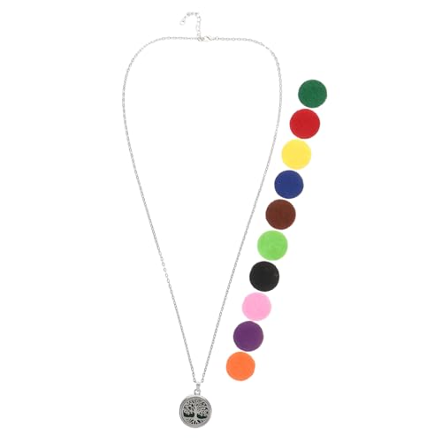 CALLARON Einstellbare Edelstahl Lebensbaum Anhänger Halskette mit Aromatherapie Duftpads Langlebiger Duft Diffusor Schmuck für Damen und Herren Beruhigendes zur Entspannung CALLARON Einstellbare Edelstahl Lebensbaum Anhänger Halskette mit Aromatherapie Duftpads Langlebiger Duft Diffusor Schmuck für Damen und Herren Beruhigendes zur Entspannung von CALLARON