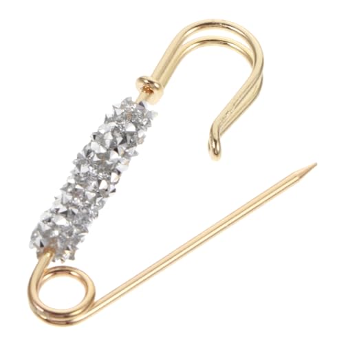 CALLARON Elegante Brosche Sicherheitsnadel mit Schwarzem Strass Modischer Cardigan Clip für Kleidung Vielseitiger Ansteckpin zur Kleiderbefestigung Langlebig und Einfach zu Tragen für von CALLARON
