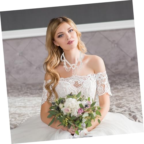 CALLARON Elegante Faux Perlenkette mit Nationalem Stil Leichter Vielseitiger Perlen-choker für Frauen Modisches Schmuckstück für Hochzeiten Teepartys und Muttertagsgeschenk von CALLARON