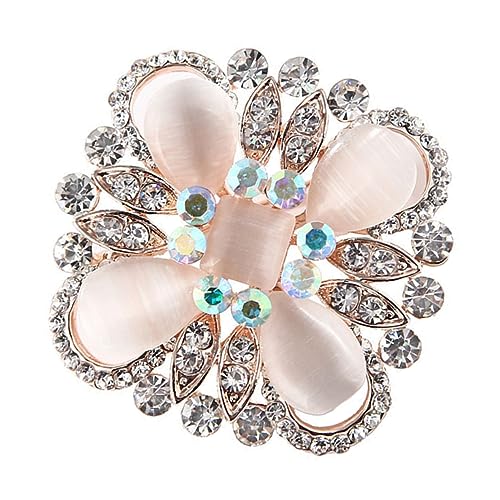 CALLARON Katzenauge Brosche Mit Kristallsteinen Elegante Anstecknadel Für Frauen Für Hochzeiten Partys Und Business-events Verleiht Jedem Outfit Einen Charmanten Akzent von CALLARON