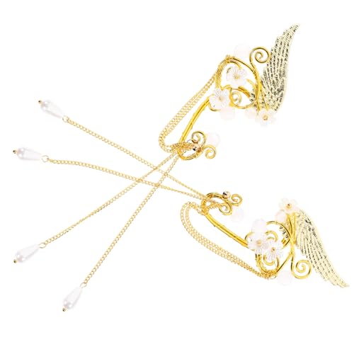 CALLARON Elf Ohr mit Quasten Nicht Piercende Ohrringe für Damen Handgemachte Ohrringe Leichte und Hautfreundliche Ear für und Feiern von CALLARON