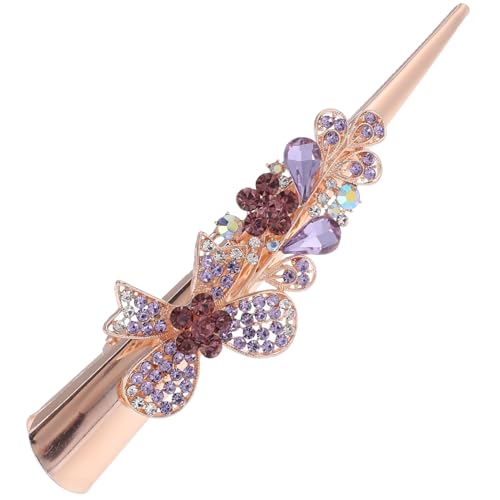 CALLARON Süße Haarspange Mit Schleife Metall-haarspange Mit Strass Für Damen Und Mädchen Dekorativer Haarschmuck Für Partys Und Alltag von CALLARON