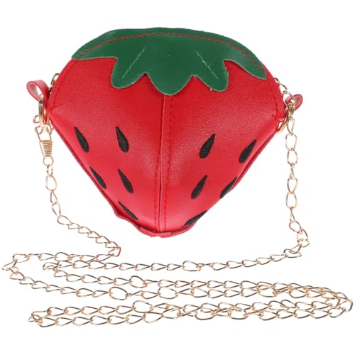CALLARON Erdbeer Geldbörse für Mädchen, Erdbeer Kinder-Schultertasche, ERDBEER Umhängetasche mit verstellbarem Gurt, Einzigartig Leichte Handtasche - Kawaii-Zubehör von CALLARON