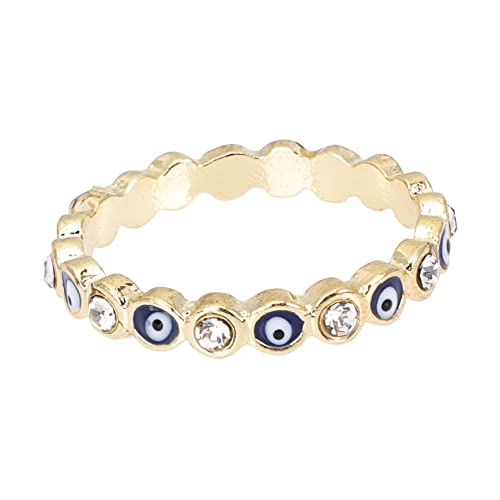 CALLARON Evil Eye Ring Damen Finger Schmuck Modisch Robust Langlebig Verstellbar für Teen und Frauen Stilvoll Geschlossen von CALLARON