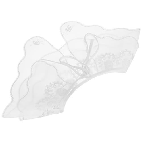 CALLARON Fake Kragen Abnehmbar Für Damen Spitzenkragen Blusen-einsteckkragen Aus Chiffon Falscher Hemdkragen Abnehmbarer Halbhemdschal Für Blusen Und Kleider von CALLARON