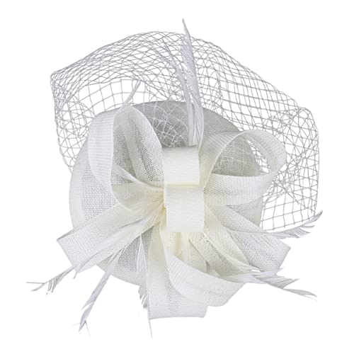 CALLARON Fascinator-hüte Für Damen Hut Teeparty-hut Netzschleier Blumen-haarspange Stirnband-set Ha5454 von CALLARON