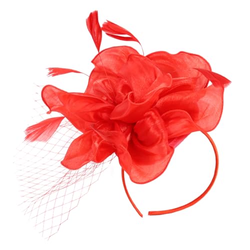CALLARON Fascinator-hut Für Damen Für Cocktails Teepartys Kopfbedeckung Brautkopfschmuck Abnehmbarer Clip Haar-accessoire-set von CALLARON