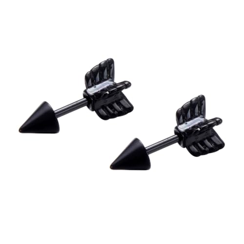 CALLARON Pfeilohrringe Für Damen Modeschmuck Aus Leichtgewichtmaterial Schwarz Exquisites Design Tolles Für Frauen von CALLARON
