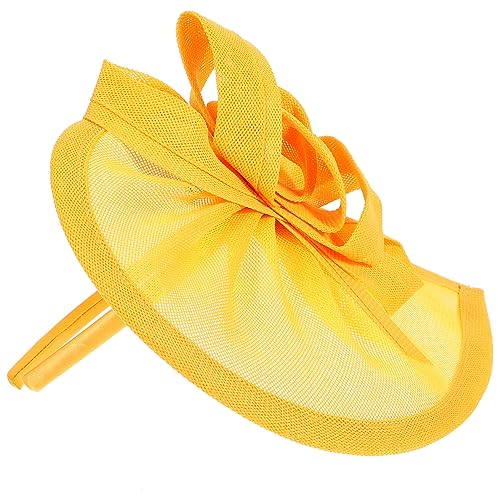 CALLARON Fascinator Aus Netzstoff Kopfschmuck Hut Für Damen Teeparty Retro Look Für Frauen Haarschmuck von CALLARON
