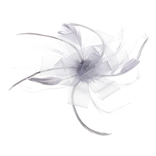 CALLARON Federclip Netz Blume Haar Clips Kopfschmuck Haarnadel Für Dame Hochzeit Festival Party von CALLARON