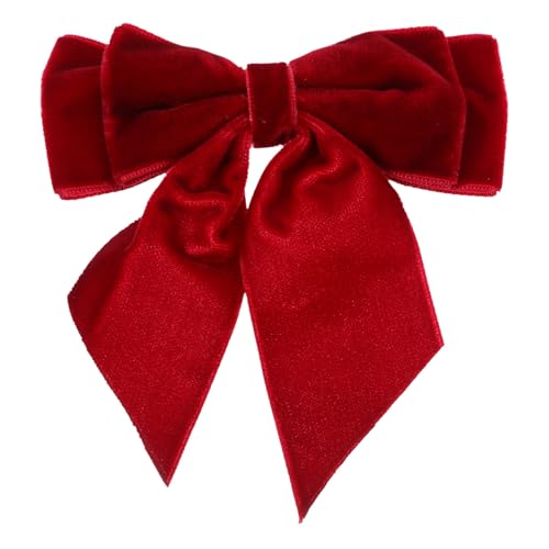 CALLARON Fliege-Brosche Große Samt- -Brosche Damen-Bowknot-Brosche Anstecknadel Hemdkragen Hals-Clips Für Damen Schmuck Party Kostüme Zubehör von CALLARON