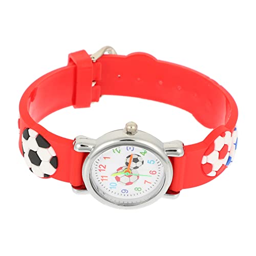 CALLARON Fußball Sportuhr Für Junge Mädchen Mit Cartoon-Motiv Verstellbares Armband Für Jungen Und Mädchen Leicht Und Angenehm Zu Tragen von CALLARON