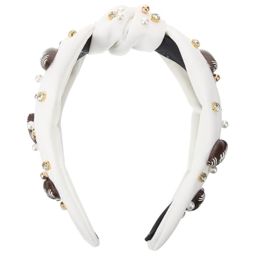 CALLARON Fußball-Stirnband Für Frauen Lustiges Strass-Juwelen-Stirnband Knoten-Stirnband Sport-Haarband Modischer Haarschmuck Für Fans Und Mädchen von CALLARON