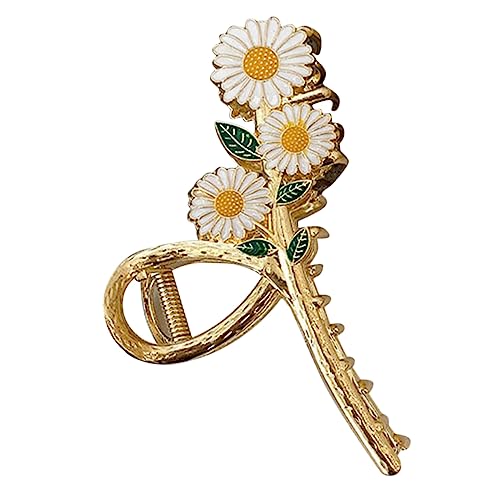 CALLARON Gänseblümchen Haarspangen Süße Kleine Haarspangen Gänseblümchen Haarklammer Damen Haarspangen Blumen Haarklammern Dekorative Haarklammer Kleine Blumen Krallenklammern von CALLARON