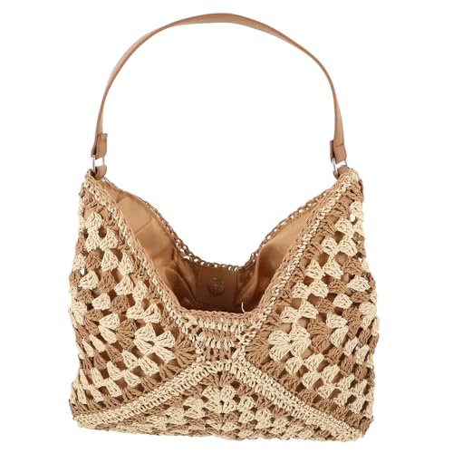 CALLARON Leichte Sommer Strandtasche Damen Gewebte Umhängetasche Strohtasche für Reisen Strandpartys Große Kapazität Praktisch und Langlebig CALLARON Leichte Sommer Strandtasche Damen Gewebte Umhängetasche Strohtasche für Reisen Strandpartys Große Kapazität Praktisch und Langlebig von CALLARON