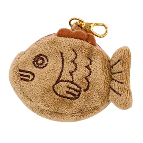 CALLARON Fischform Münzbörse Aus Plüschmaterial Kleine Geldbörse Als Wechseltasche Münzaufbewahrungstasche Für Damen von CALLARON