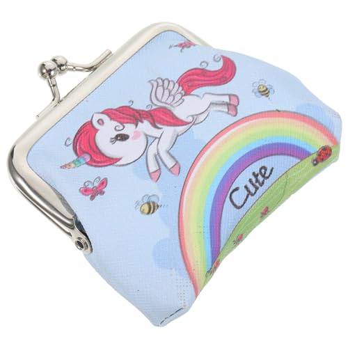CALLARON Kleiner Einhorn Geldbeutel Für Damen Tragbare Geldbörse Mit Einhorn Und Regenbogenmuster Für Reisen Und Täglichen Gebrauch Leicht Und Praktisch von CALLARON