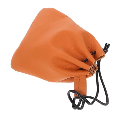 CALLARON Geldbörse Schminktasche für die Handtasche Tasche für Golf-Tees Münzfach Kartenetui kleine Geldtasche Brieftasche Kleiner Schmuckbeutel Wechselhalter für Männer Kunstleder Brown von CALLARON