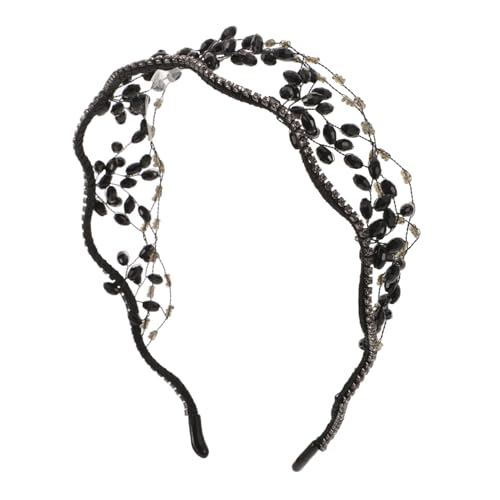 CALLARON Glänzender Haarreifen Mit Perlen Haaraccessoire Braut Partys Und Besondere Anlässe Mit Funkelnden Kristallen Und Stilvollem Design von CALLARON