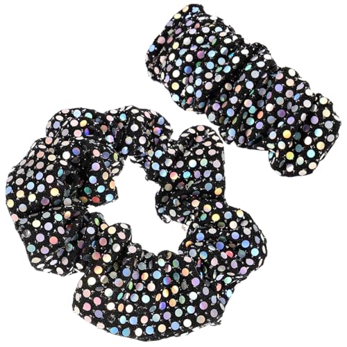 CALLARON Glitzernde Haargummis mit Elastischem Haarklammer Modische Haar Accessoires für Damen und Mädchen Fester Sitz für Ponytail und Vielseitiger Einsatz bei Festen und Alltag von CALLARON