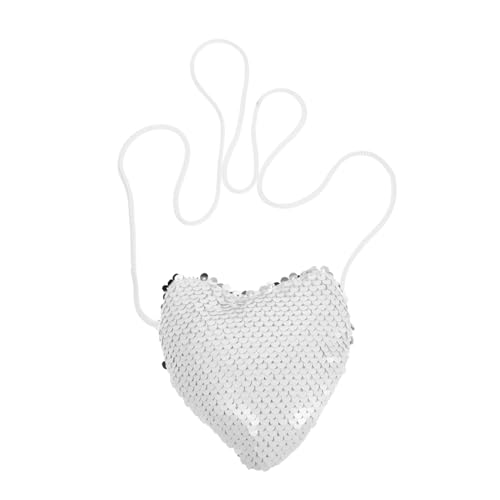 CALLARON Kleiner Herzförmiger Umhängetasche Für Mädchen Glitzernde Mini-geldbörse Mit Verstellbarem Tragegurt Für Täglichen Gebrauch Partys Und von CALLARON