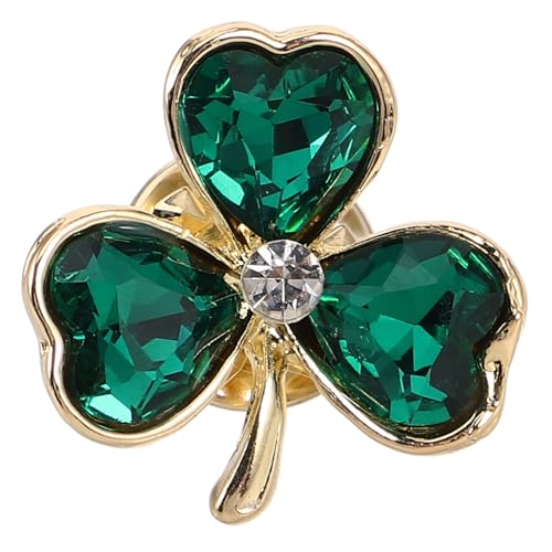 CALLARON Glücksbringer Shamrock Brosche Sicherheitsnadeln für Kleidung Anstecknadel für Pullover und Schals Fester Halt Vielseitiges Irish Clover Accessoire von CALLARON