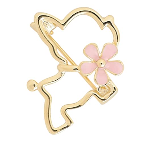 CALLARON Goldfarbene Hohl Gestaltete Katzenbrosche Anstecknadel für Damenjacken Hüte Schals und Taschen Langlebige Metallbrosche Dekorative Kleidungspinnadel Stilvolles Accessoire von CALLARON