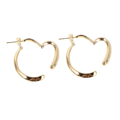 CALLARON Herzförmige Creolen Aus Metall Unregelmäßiges Design Für Damen Große Minimalistische Ohrhänger Für Lässige Und Formelle Outfits CALLARON Herzförmige Creolen Aus Metall Unregelmäßiges Design Für Damen Große Minimalistische Ohrhänger Für Lässige Und Formelle Outfits von CALLARON