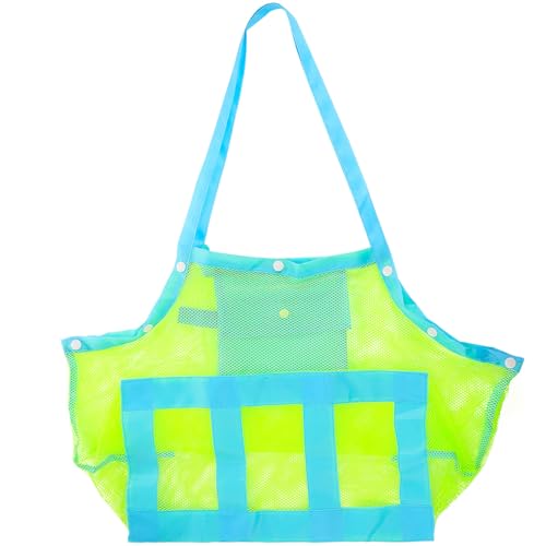 CALLARON Netz-Strandtasche Große Aufbewahrungstasche Für Spielzeug Handtücher Kleidung Markt Lebensmittel Picknick-Tragetasche Strandspielzeugtasche Sandsäcke Muschelsäcke von CALLARON