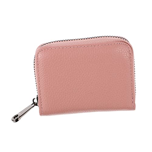 CALLARON 1stück Diebstahlsichere Pu Kartenbörse Hochwertiges Leder Reißverschluss Schützt Kreditkarten Ausweise Kartenfächer Für Damen Herren von CALLARON