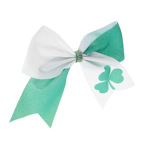 CALLARON Grüne Haarschleifen Für Damen Haarnadeln Zum St Patricks Day Haarspange Mit Kleeblatthut Accessoires Zum St Patricks Day Clip Schleife Tag Haarspange Ornament Frau Haarspangen von CALLARON