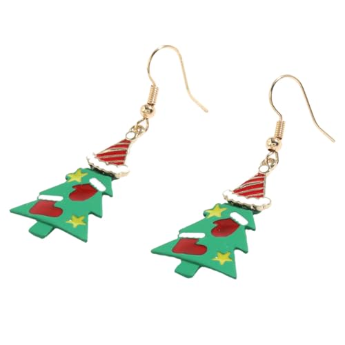 CALLARON Grüne Weihnachtsbaum Ohrhänger Damen Alloy Legierung Trendiger Modeschmuck Für Alltag von CALLARON